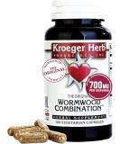 Kroeger Herb Products, Wormwood Herb, Black Walnut, Clove, Quassia, Worm Wood Detox Cleanse - Vegetarian Capsules, Non-GMO, Gluten Free, No Preservatives or Fillers - 100 Capsules, Made in USA - Buy Online on GoSupps.com