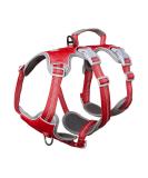 Huntboo Safety Harness for Large Dogs - No Escape Reflective Vest with Padded Handle Adjustable for Comfortable Walks (Red L) - Buy Online on GoSupps.com