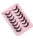 Cat Eye False Eyelashes - Natural Look Faux Mink Lashes - 7 Pairs Pack | International Shipping - Buy Online on GoSupps.com