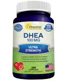 DHEA 100mg Max Strength 200 Capsules - Hormone Balance for Women & Men - Natural Supplement for Metabolism, Libido, Brain, Immune Function & Energy - Buy Online on GoSupps.com