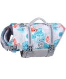 Vivaglory Ripstop Dog Rescue Vest - Improved Buoyancy & Visibility for Small/Medium Dogs Leaf Blue (L: 63-78cm) - Buy Online on GoSupps.com