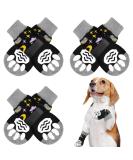 Pupeck Dog Socks - Anti-Slide Paw Protection for All Dog Sizes | 3 Pairs + 6 Pack | Summer Heat & Hardwood Floor Safety | Black Star & Moon Design - Buy Online on GoSupps.com