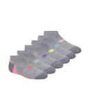 PUMA Kids' 6 Pack Low Cut Socks 9-11 Grey/Pink - Buy Online on GoSupps.com