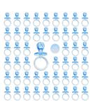 50 Pack 2.75 Inch Blue Baby Shower Pacifiers for Gender Reveal & Party Decor - Buy Online on GoSupps.com