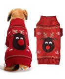 Buy Christmas Dog Turtleneck Sweater Warm Knitwear for Pets | Cozy Winter Dog Coat Costume (Red M) - Buy Online on GoSupps.com