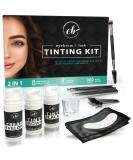 Eyebrow and Lash Kit - Brown & Black | Instant Color | 10 Applications | Vegan 2-in-1 | Perfect for Brow Lamination - Buy Online on GoSupps.com