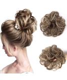 Vlasy Messy Bun Hair Piece F12/613# 60g - Curly Wavy Hair Scrunchies Extension for Women - Synthetic Chignons Accessories - Updo for Girls - Buy Online on GoSupps.com