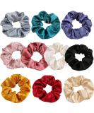RTTYOA Silk Satin Leopard Cheetah Scrunchies | Assorted Colors & Styles | Soft Elastic Hair Ties for Ponytails | No Crease Hair Bands - Buy Online on GoSupps.com