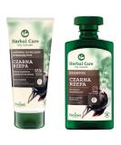 Herbal Care BLACK RADISH Shampoo & Conditioner Set - Anti-Hair Loss Treatment from Poland | 330ml & 200ml - Buy Online on GoSupps.com