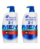 Head & Shoulders 2-in-1 Shampoo and Conditioner, Anti Dandruff Treatment and Scalp Care, Lemon-Lime Scent of Old Spice Pure Sport, 31.4 Fl Oz Each, Twin Pack - Buy Online on GoSupps.com