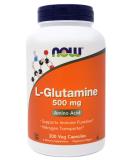 L-Glutamine 500mg Vegan Capsules - 300 Count, Non-GMO & Kosher Certified - Buy Online on GoSupps.com