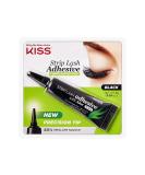 KISS Black Strip Lash Adhesive with Aloe, Dermatologist Tested, Formaldehyde Free, Non-Irritant, Contact Lens Friendly, Secure Hold, Contains Latex, with Control Nozzle Tip, 0.24 Ounce - Buy Online on GoSupps.com