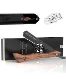 Anthony Brown razor wood in black or silver - unique blade head for more precision - with changing blades and etui - razor set ... (black) - Buy Online on GoSupps.com