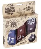 Kerbl Original Magic Brush Brush Sets Horse Brush Horse Care Massage Brush Wildberry Recycled Set of 3 - Buy Online on GoSupps.com
