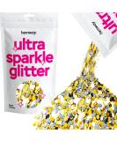 Hemway Premium Ultra Sparkle Glitter - Multi-Purpose Metallic Flake for Arts Crafts Nails Cosmetics - Gold Silver Super Chunky (100g) - Perfect for Festivals & Face/Hair Applications - Buy Online on GoSupps.com