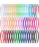 Duufin 50 Pack Colorful Satin Headbands for Girls & Women - DIY 1cm & 25 Colors - Buy Online on GoSupps.com