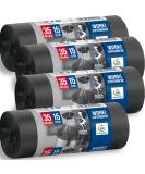 Buy 35L Superstark Garbage Bags - 60 Pack 100% Recycled Durable & Eco-Friendly | Ideal for Office Use - Buy Online on GoSupps.com
