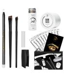 White Eyebrow Mapping Kit with String, Paste, Brushes, Pencil, Stencils, and Instructions - Ultimate Brow Mapping Set for Microblading - Buy Online on GoSupps.com