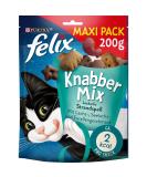 FELIX KnabberMix Beach Fun Cat Snack Crunchy Treat with Fish Flavour Pack of 5 (5 x 200g) - Buy Online on GoSupps.com