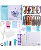 1860-Piece Quilling Kit with Tools and Paper Strips - DIY Quilling Pen, Slotted Tool, Electric Pen, Template Board, Grid Guide, Scissors - Buy Online on GoSupps.com