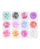 Ownest 12 Colors Holographic Chunky Glitter Gel Set - Christmas Party Makeup for Face, Body, Eyes, Lips, Hair, and Nails - Festive Chunky Glitter Eyeshadow - Mixable Formula, No Glue Needed - Buy Online on GoSupps.com