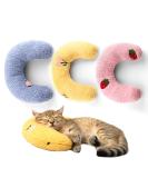 Homelifthub Fluffy Cat Bed Pillows - 3 Pack for Indoor Cats, Rabbit Design, Pink, Blue, Yellow - Buy Online on GoSupps.com