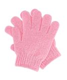 Sibba Exfoliating Peeling Gloves | Reusable Massage Scrubbing Gloves for Body & Shower | Pink Rose - Buy Online on GoSupps.com