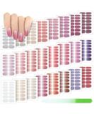336 Pieces 24 Sheets Full Wrap Nail Polish Stickers Nail Strips Self-Adhesive Gel Nail Strips Art Decals with Nail File for Home Women Girls DIY Nail Decorations (Elegant Style) - Buy Online on GoSupps.com