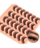 Goddvenus Lashes Natural False Eyelashes Fluffy 5D Russian Strip Lashes16mm Cat Eye Lashes Fake Lashes Fluffy 14 Pairs CC Curl Wispy Eyelash Pack Natural strip lash - Buy Online on GoSupps.com