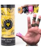 Super Stretchy Thumb Tape - 15ft Hook Grip & WOD Tape for Weightlifting Cross Training & Gym Workouts | Flexible Athletic Finger Wrap - Yellow 4-Pack - Buy Online on GoSupps.com