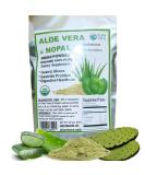 Organic Aloe Vera & Nopal Cactus Powder 1/2 Lb for Digestive Health | 100% Vegan & Pure | ALKAVITA Green - Buy Online on GoSupps.com