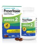 PreserVision AREDS 2 Eye Vitamin & Mineral Supplement, Contains Lutein, Vitamin C, Zeaxanthin, Zinc & Vitamin E, 130 Softgels (Packaging May Vary) AREDS 130 Count (Pack of 1) - Buy Online on GoSupps.com