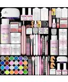 Saviland Acrylic Nail Kit for Beginners - 3 Colors with Nail Drill, Lamp & Tools | DIY Nail Art Set for Women - Buy Online on GoSupps.com