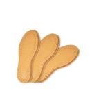3 Pair Pack Kaps Pecari Cork Shoe Insoles - Vegetable Tanned Sheepskin Leather & Natural Cork for Men (11 US / 44 EUR) - Elegant Comfort & Support - Buy Online on GoSupps.com
