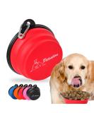 Petsation Foldable Dog Bowl - Original 350ml Travel Food & Water Bowl for Dogs - Ideal for Everyday Use - 2 Pack Red - Buy Online on GoSupps.com