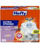 Hefty Ultra Strong Tall Kitchen Trash Bags, Lavender & Sweet Vanilla Scent, 13 Gallon, 80 Count - Buy Online on GoSupps.com