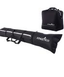 Athletico Padded Two-Piece Ski and Boot Bag Combo | Store & Transport Skis Up to 200 cm and Boots Up to Size 13 | Includes 1 Padded Ski Bag & 1 Padded Ski Boot Bag Black (Padded) - Buy Online on GoSupps.com