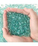 T4U Tumbled Chips Stones Crushed Green Gravels 2 LB Irregular Shaped Natural Rock Pebbles DIY Polished Rocks for Potted Plant Bonsai Vase Fillers Aquarium Decoration Aquarium Gravel Rocks 2 lb Green - Buy Online on GoSupps.com