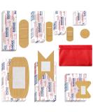 200 Assorted Flexible Fabric Adhesive Bandages with Storage Bag for First Aid - Buy Online on GoSupps.com