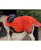 Buy Equipride Reflex Hint Exercise Rug - High Visibility Quarter Cloth for Saddle Split - Neon Orange Full Size | International Shipping - Buy Online on GoSupps.com