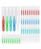 50-Piece Interdental Brushes Set for Effective Teeth Cleaning - 5 Color-coded Dental Floss Brush Toothpick Cleaners - Buy Online on GoSupps.com