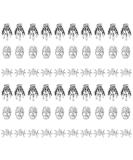 60-Piece Antique Silver Skull Nail Charms Set - 3D Spider & Skeleton Hand Design with Rhinestones for Nail Art & Cellphone Decoration - Buy Online on GoSupps.com