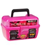 Worm Gear 88 Piece Loaded Tackle Box in Pink - Complete Fishing Gear Set - Buy Online on GoSupps.com