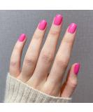 Novo Ovo Neon Pink Press-On Nails | Short Corner Oval Fake Nails | Artificial Fingernails with Glue - Super Freaky Style - Buy Online on GoSupps.com