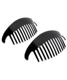 Camila Paris CP2872/2 French Hair Side Combs - Black Interlocking Combs for Women - Strong Hold Hair Clips for Bun Chignon Up-Do - Made in France - Buy Online on GoSupps.com
