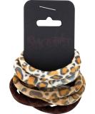 SMOOTHIES Leopard Elastics 6pk - Set of 6 Hair Ties - Buy Online on GoSupps.com