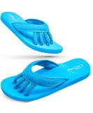 Pedi Couture Women's Pedicure Sandals - Turquoise Toe Separator Slippers - Buy Online on GoSupps.com