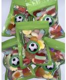 Green Football Footy Birthday Gummy Jelly Sweet Pouch Party Bag Kids Pick n Mix x 1 approx 100g - Buy Online on GoSupps.com