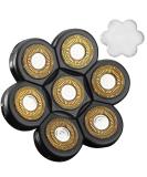 FOXSONIC 7 Blades Head Shaver Replacement Heads for Freedom Grooming Bald Shaver - Gold and Black - Buy Online on GoSupps.com