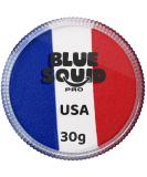 Blue Squid Pro Schminke Face Paint - Red & Wei Split (30g) | Premium Face & Body Paint for Adults & Kids | Ideal for Carnival & SFX - Buy Online on GoSupps.com